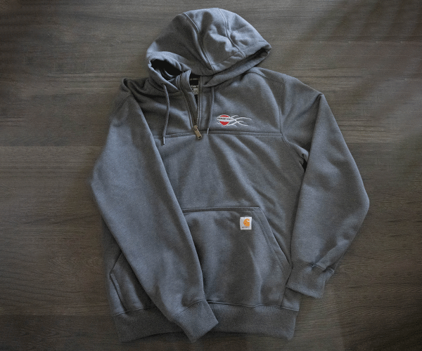 Carhartt men's sales quarter zip hoodie