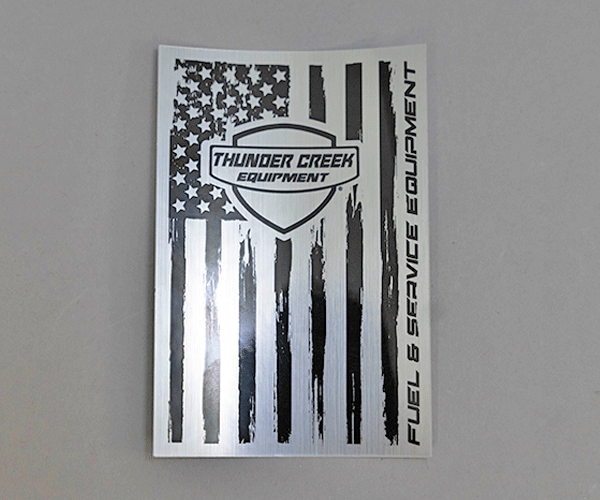Rustic American Flag Sticker