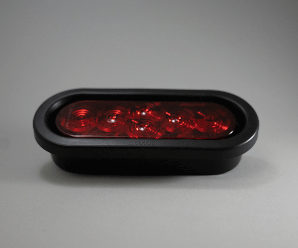 6" Oval Red LED Brake Light