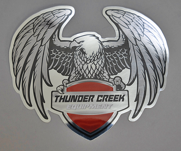 Red American Eagle Sticker